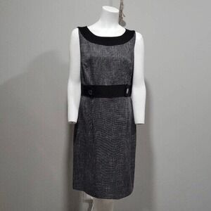 Tahari‎ Mini Dress Size 12 Petite Tweed Sheath Professional Modest Work Church